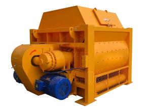 China Large Capacity Concrete Mixer Machine Ready Mix YJS1000 Double Shaft Cement Mixer factory