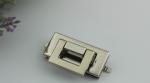 New design hanging brush anti brass zinc alloy rectangle metal handbag locks