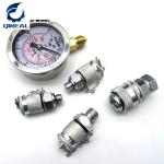 Excavator Loader Pressure Gauge Hydraulic Pump Test Gauge Hydraulic Gauge