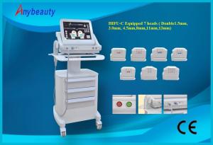 China Double Treatment Heads Hifu Machine For Wrinkle Removal 15'' Color Touch Screen factory