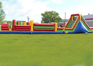 China Long Outdoor Assault Course / Inflatable Obstacle Course With Waterproof Material factory