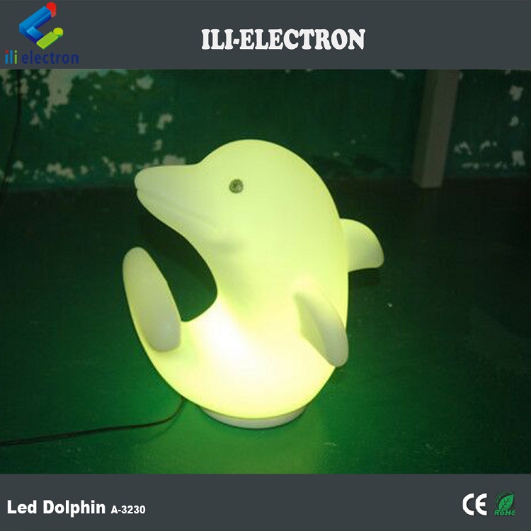 plastic Dolphin LED Lights 3500K Warm White with Rechargeable lithium battery