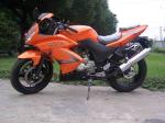 Yamaha Honda Suzuzki Motorcycle Motorbile Motor 250cc Orange Drag Racing