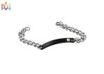 ODM Curb Cuban Link Chain Personalised Mens Engraved Bracelets