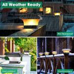 Outdoor LED Solar Powered Pillar Lights 2700K 2200mAH Multipurpose Solar Column