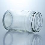 Metal Lid Honey Jam Round Food Grade Glass Jar with Custom Straight Edge Clear