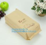 China factory custom printed paper bread bags,Food grade custom made kraft paper