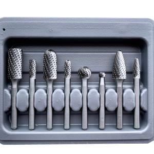 China GRAY COLOR CARBIDE BURRS SETS GRINDING BURRS SETS 8 PCS ROATRY FILE factory