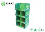 Customized Printing Recyclable Cardboard POP Displays , Retail Floor Paper