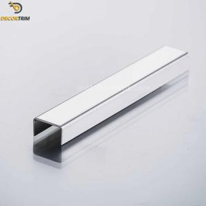 China Stainless Steel SS304 U Channel Strip 8K Mirror Finish For Wall Border Decoration factory