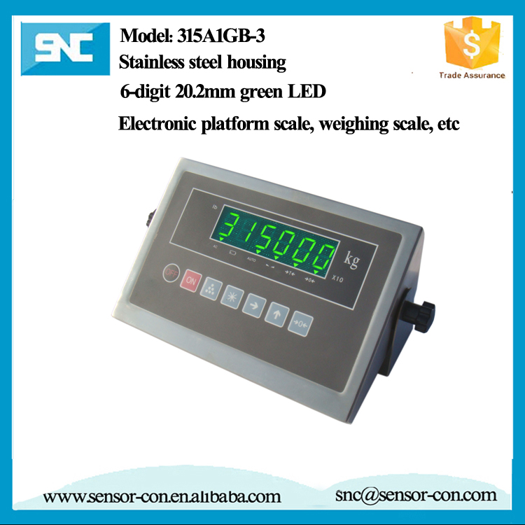 RS232 Stainless Steel with Build in Printer Truck Scale Indicator