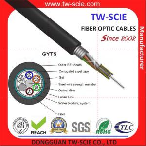 China 216 Core Outdoor Rated Fiber Optic Cable , Armored Om3 Fiber Optic Cable Gyts factory