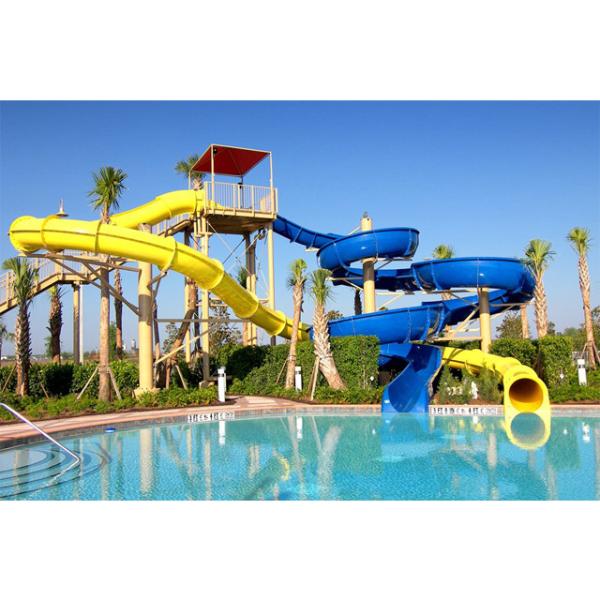Water Park Tube Slide Equipment Outdoor Playground Design Fiberglass Toboggan