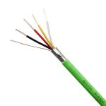 Copper / Tinned Copper Conductor Material Customized Green PUR Jacket Canbus