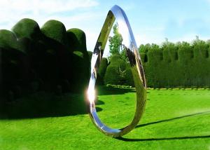 China Metal Garden Contemporary Steel Sculpture Oxidised And Mirror Polished Stainless Steel factory