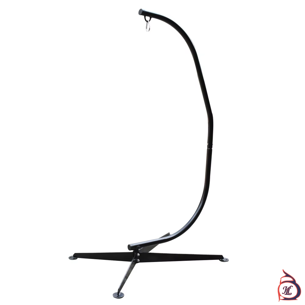 Modern GOURD Outdoor Hammock Chair Stand With Luxury Padded Cushion Max Weight 330 Lbs