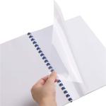ISO9001 2015 12inch PVC Binding Cover , 250 Micron Clear Binding Covers For