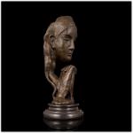 Casting Iron Outdoor Bronze Statues For Garden / Park Decoration