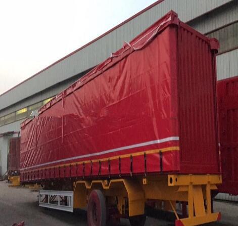 UV Protection Mesh Truck Tarps Flexible For Heavy Duty Truck 300-900gsm Weight