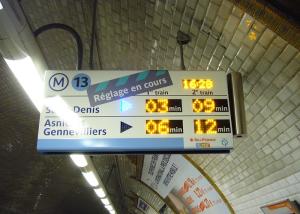 China High Definition Panel Mount Electronic Information System For Paris Metro Line 13 factory