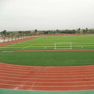 China Outdoor Fake Grass Football Field For 11 People Standard Game Stadium factory