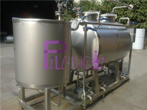 China Semiauto CIP Cleaning System 500L Tank For Dairy / Beer / Beverage Processing Line factory