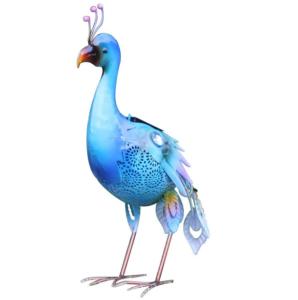 China Seven Color Change 13 Inch 1.2W Peacock Solar Garden Light factory