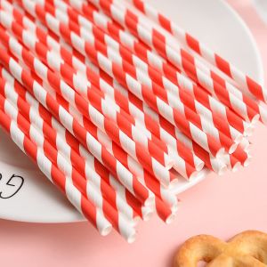 Recyclable Paper Drinking Straws For Party Birthday Wedding