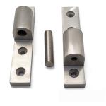 4.9 Inch Long Cupboard Door Hinge Hardware Silver Tone Installation Furniture