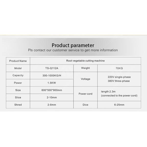 Root vegetable cutting machine soybeans Potatoes and round tuber crops Carrots and longitudinal root vegetables papaya pumpkin wax gourd Carrot radish