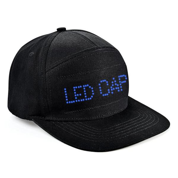 China App Control Bluetooth LED Hat Programme Detachable Adjustable factory