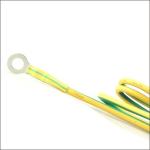 Yellow/Green Striped Thin Wall Cross-linked Polyolefin Heat Shrink Tubing
