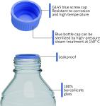 1000ml Storage Glass Bottles Round Media Storage Bottle – Borosilicate Glass