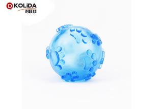 China Tasteful Light Up Dog Ball Squeaky Rubber 60mm Dimension For Fun T7 factory