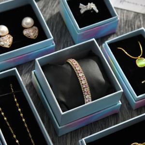 China Customized Logo Jewelry Boxes Women's Necklace Earrings Ring Beautifully Packaged Full Set Of Paper Gift Boxes factory
