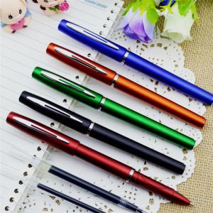 China Gel pen,Promotional gel-ink pen with cap,black rubber gel-ink pen, factory
