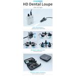 High Definition Dental Loupe With Light 3.5X & 2.5X Options Dental Loupe
