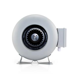 China White 6 Inch High Pressure Inline Green House Industrial Exhaust Grow Hydroponic Fan factory
