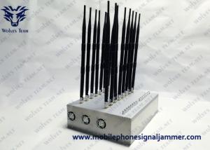 China New Indoor 18 Antennas Full Bands Adjustable Powerful GPS WIFI5.8G 3G 4G All Cell Phone Signal Jammer factory