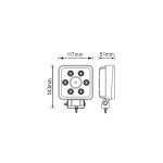 5 Inch Square 28W LED Work Light For trucks