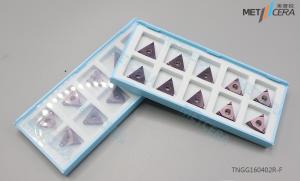 China Carbide Insert TNGG160402R-F PV8410 Right Hand Cutting Turning Insert, Grounded Insert factory