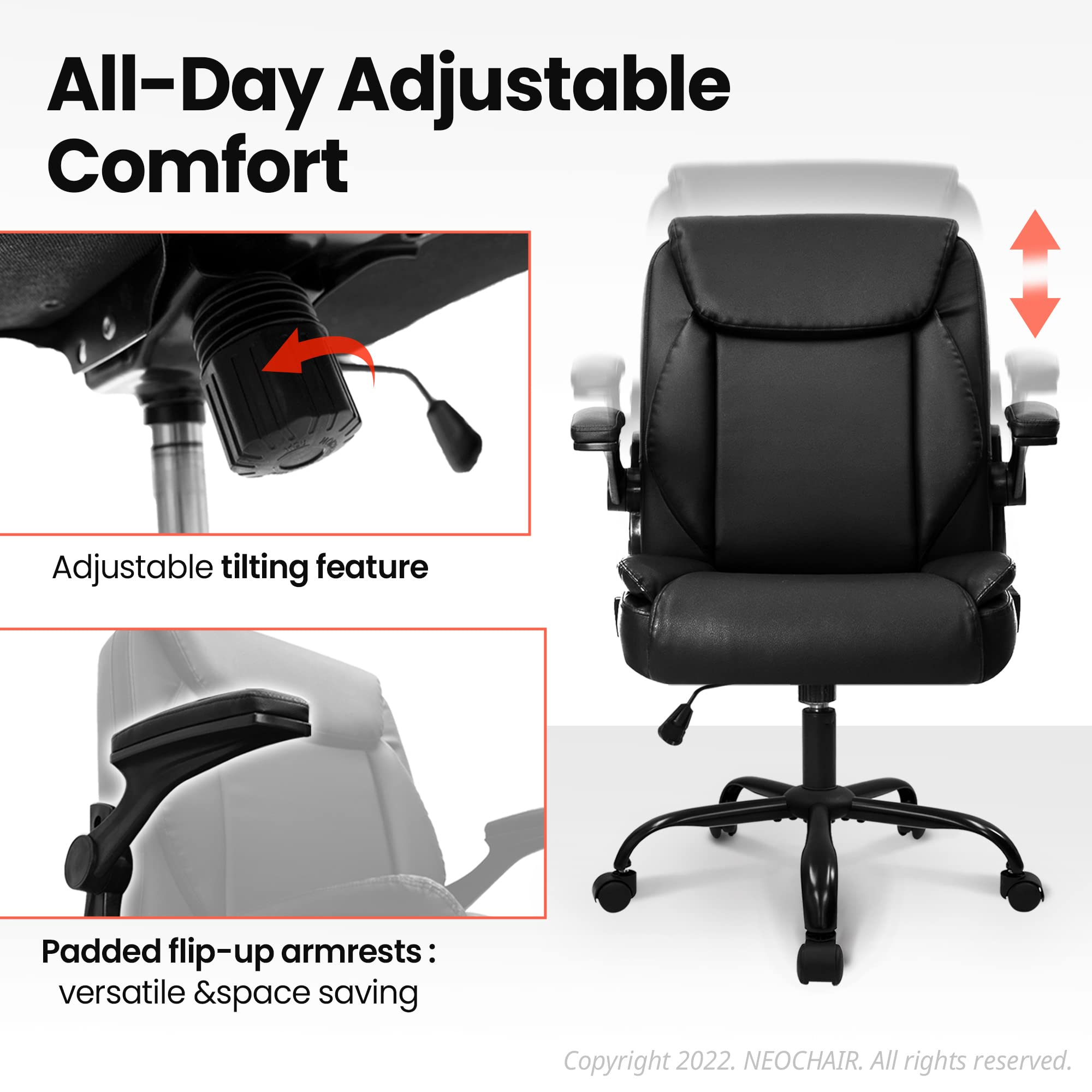 Mail Packing Ergonomic Gaming Chair with Adjustable Height and Back Support