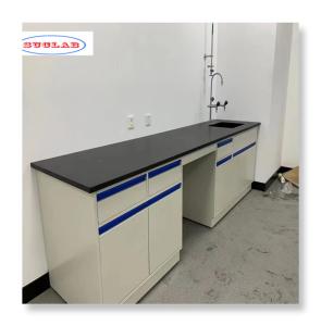 China Versatile lab island bench with customizable storage configurations factory