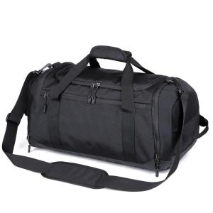China Customizable Gym Bags With Handle , Oxford Dry Wet Separation Fitness Tote Bag factory