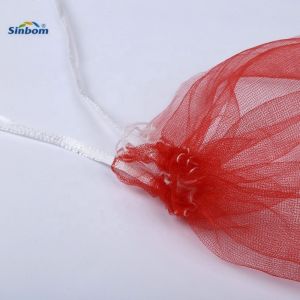 5kg 25kg 50kg Red Vegetable Packaging Bags PE Mono Mesh Bag for Onion Custom