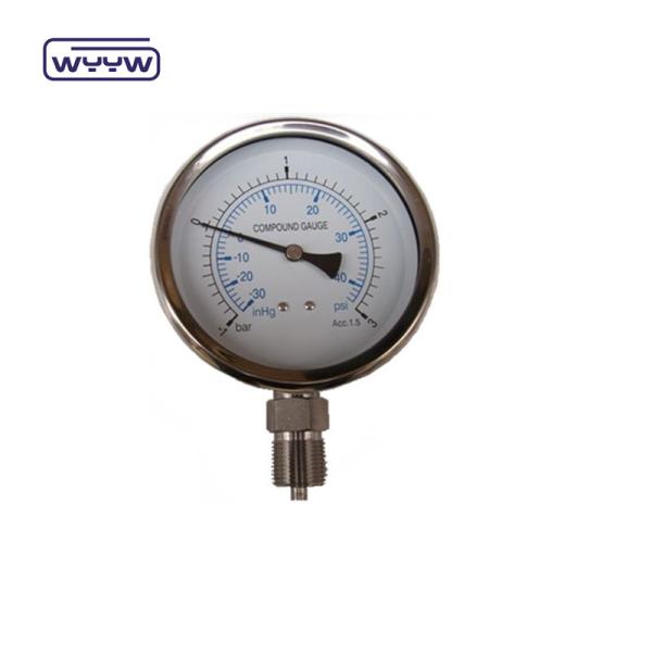 Compound Pressure Gauge For Measuring Both Positive And Negative Pressure