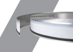Silver Color Painting Aluminium Channel Profiles Metal Strips 9CM Width