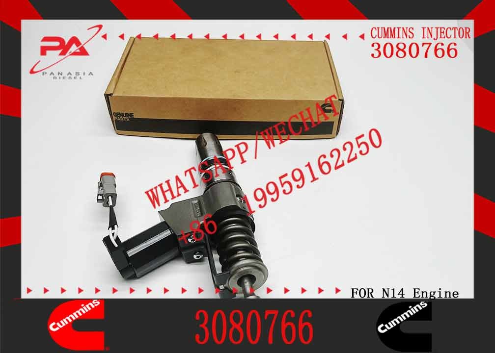 Common rail injector fuel injecto 3080766 3411691 3087560 3411765 for N14 Excavator