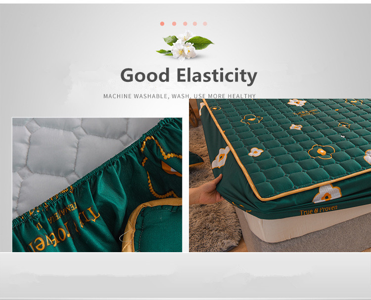 Home Quilted Fittings Custom Printed Brushed Mattress Protectors for Bed Protection Pad