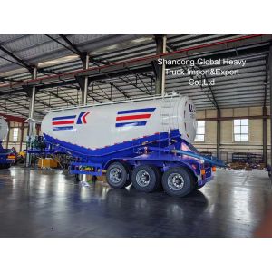 China 45 Cbm Cement Bulker Semi Trailer with 3 Axles for Dry Powder Transport on sale